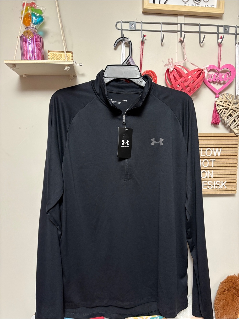 Under Armour Black Men's 1/4 Zip Performance Pullover